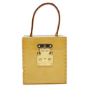 LOUIS VUITTON Monogram Vernis Bleecker Cosmetic Pouch Beige M91002 Auth tp501-13