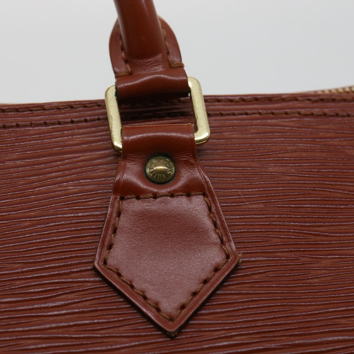 LOUIS VUITTON Epi Speedy 35 Hand Bag Kenia Brown M42993 LV Auth tp525