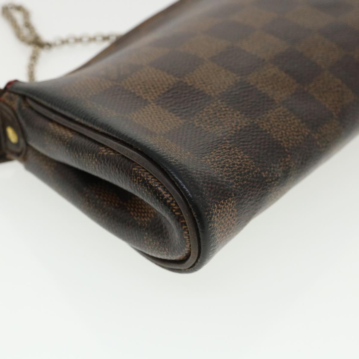 LOUIS VUITTON Damier Ebene Eva Shoulder Bag N55213 LV Auth tp565