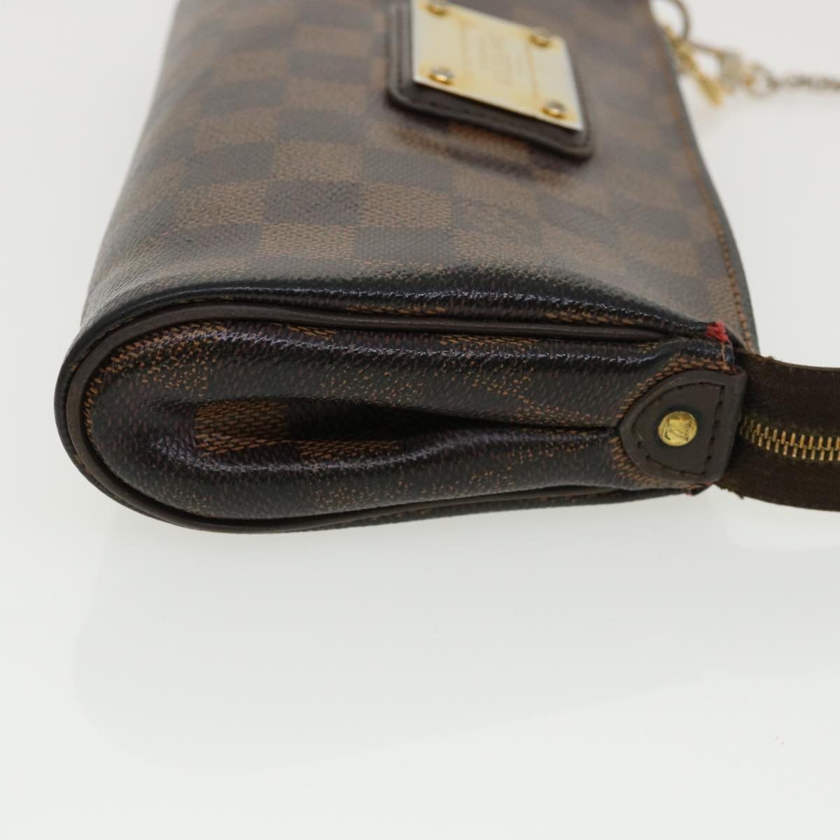 LOUIS VUITTON Damier Ebene Eva Shoulder Bag N55213 LV Auth tp565