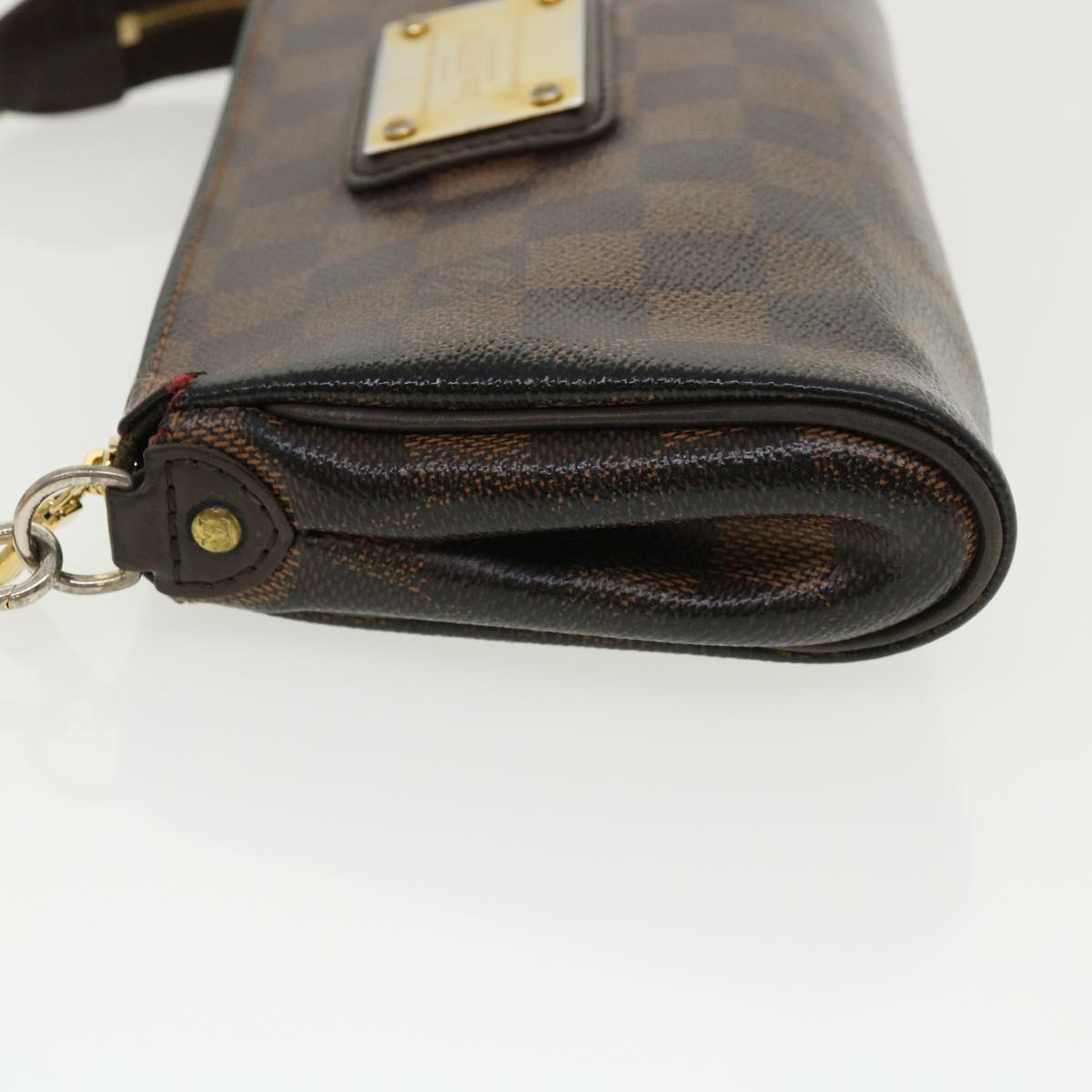 LOUIS VUITTON Damier Ebene Eva Shoulder Bag N55213 LV Auth tp565