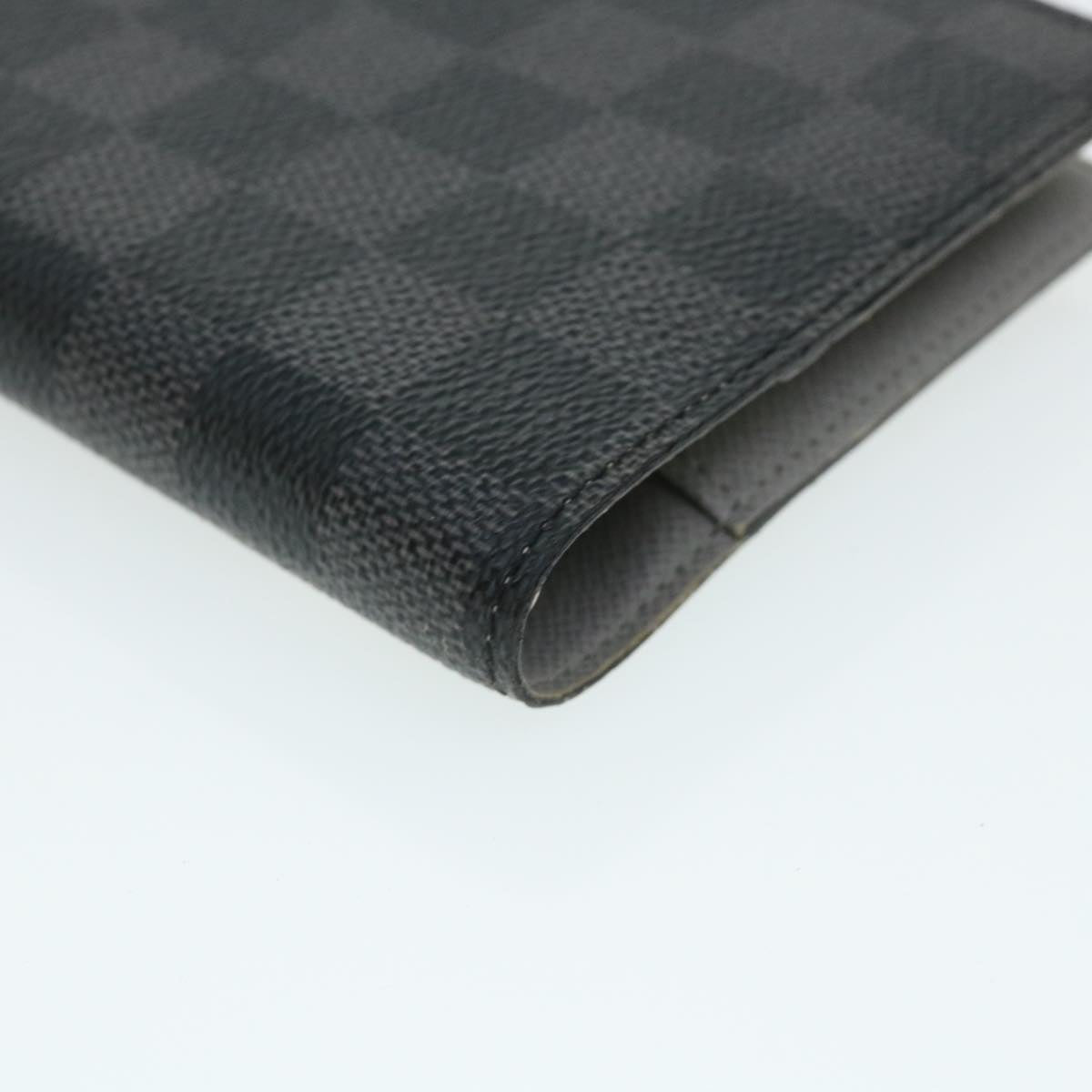 LOUIS VUITTON Damier Graphite Agenda PM Day Planner Cover R21079 LV Auth tp590