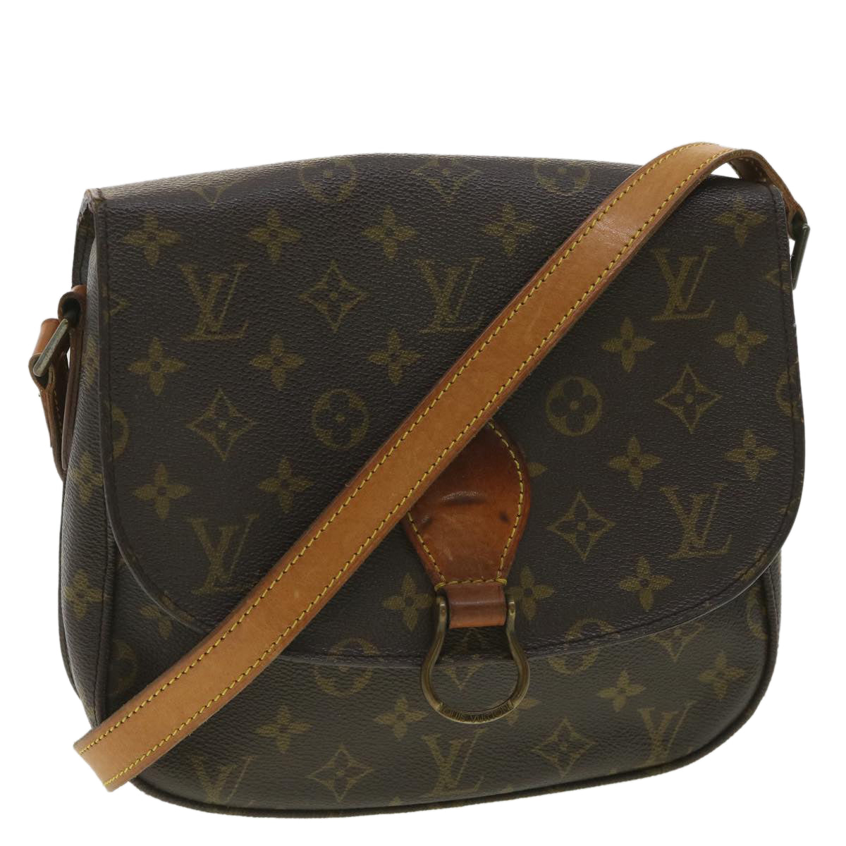 LOUIS VUITTON Monogram Saint Cloud GM Shoulder Bag M51242 LV Auth tp593