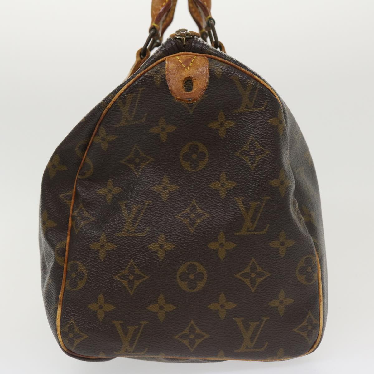 LOUIS VUITTON Monogram Speedy 30 Hand Bag M41526 LV Auth tp595