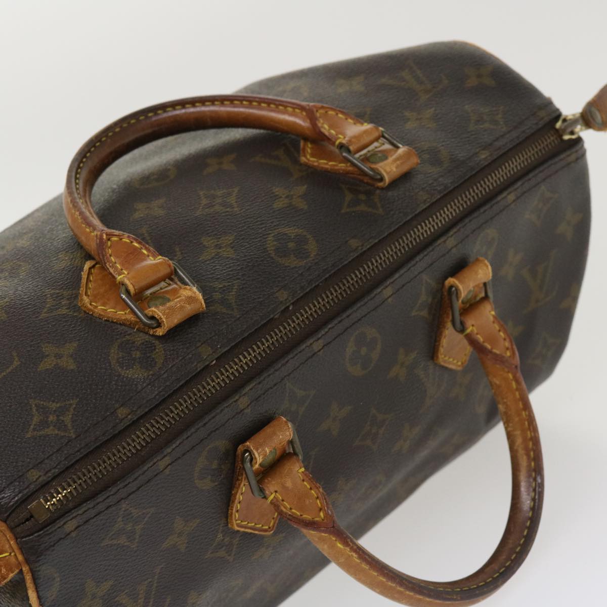 LOUIS VUITTON Monogram Speedy 30 Hand Bag M41526 LV Auth tp595