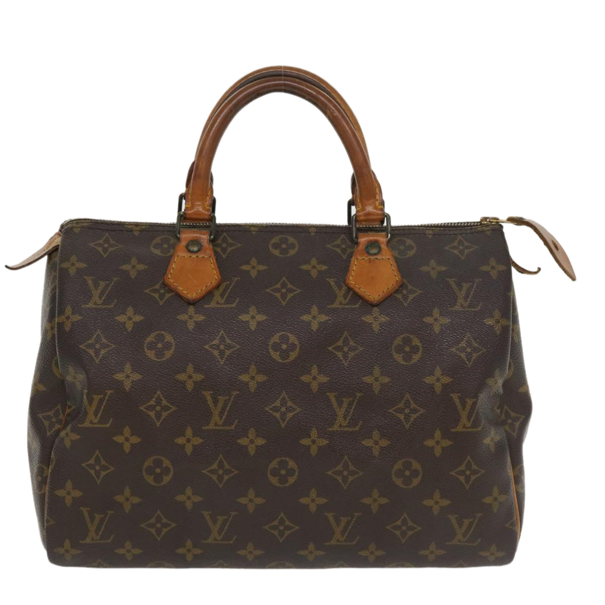 LOUIS VUITTON Monogram Speedy 30 Hand Bag M41526 LV Auth tp596