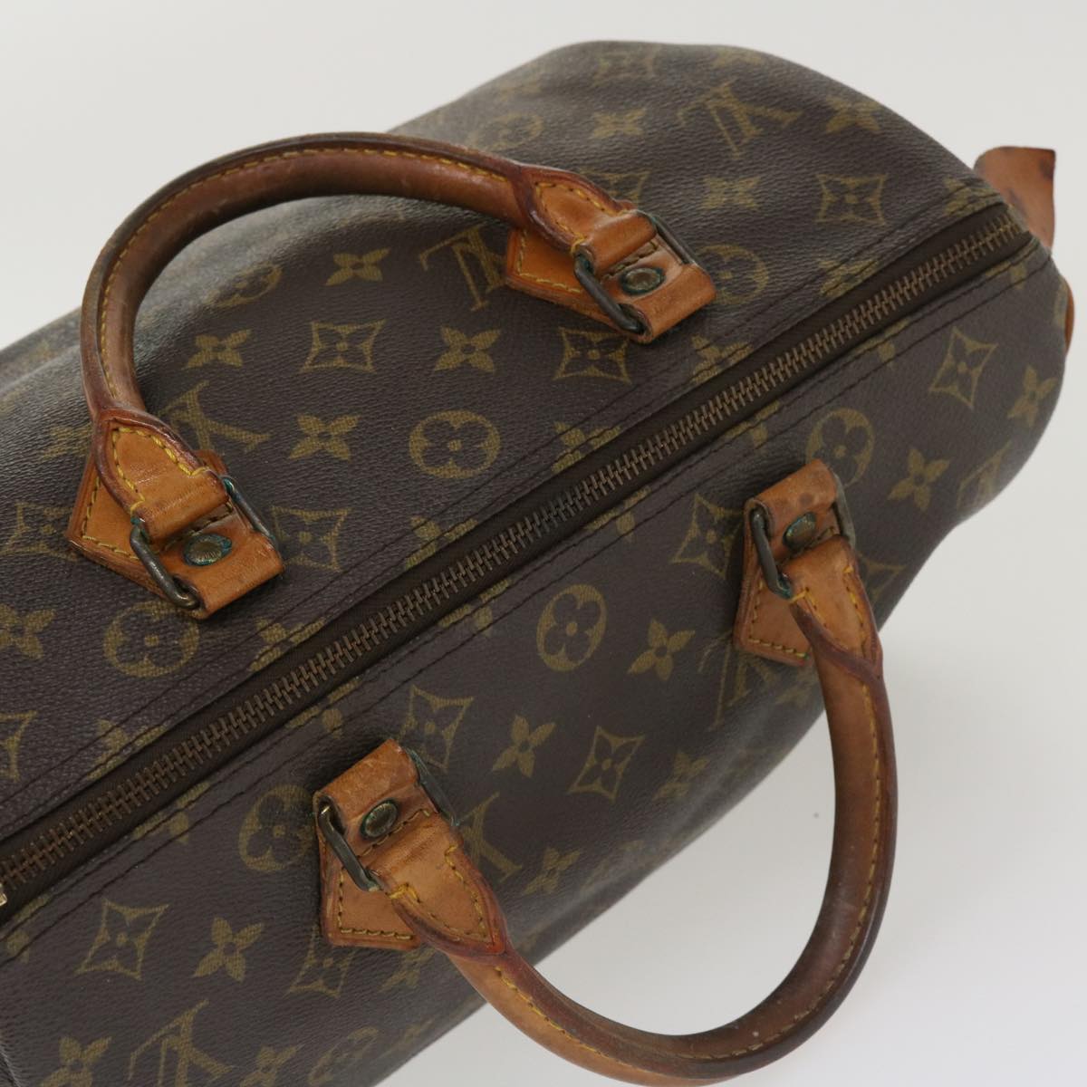 LOUIS VUITTON Monogram Speedy 30 Hand Bag M41526 LV Auth tp596