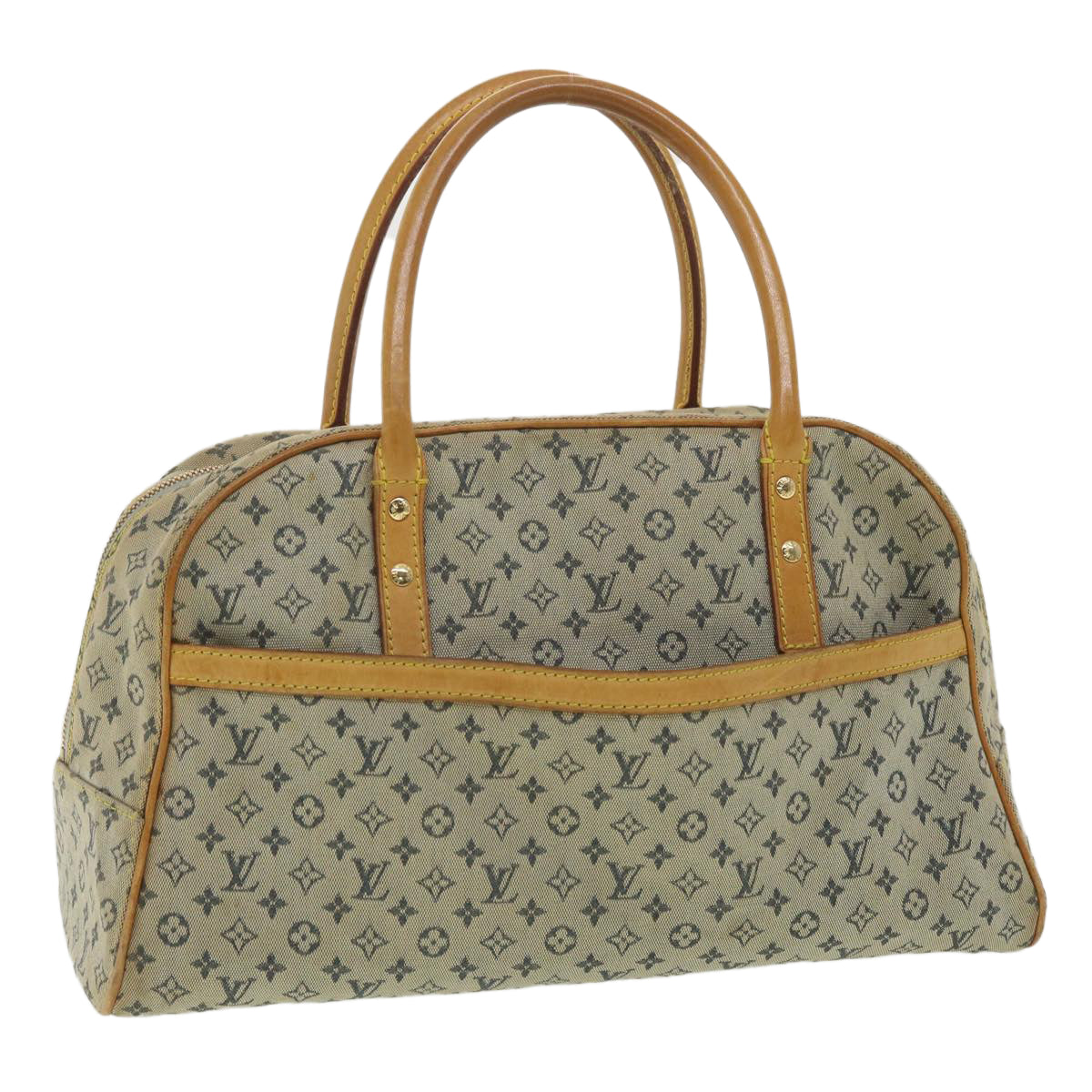 LOUIS VUITTON Monogram Mini Marie Hand Bag Blue M92003 LV Auth tp597