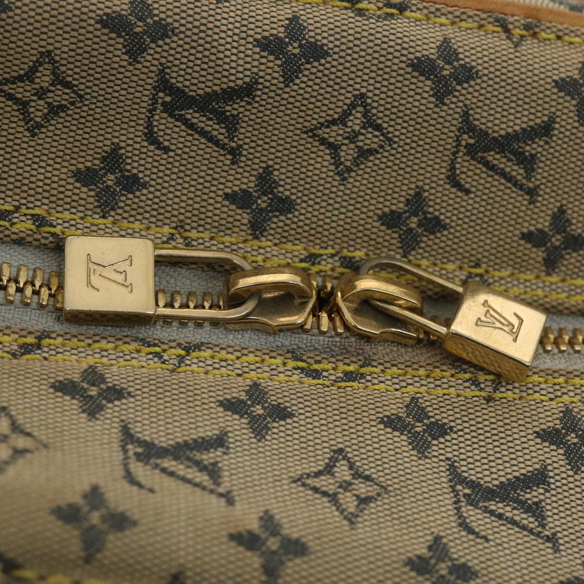 LOUIS VUITTON Monogram Mini Marie Hand Bag Blue M92003 LV Auth tp597