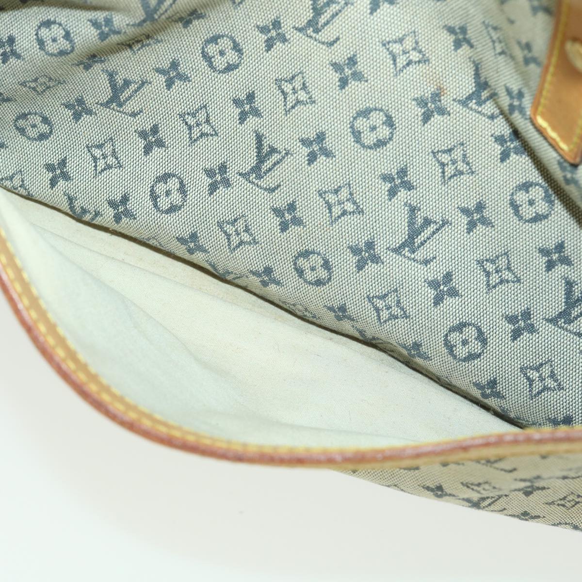 LOUIS VUITTON Monogram Mini Marie Hand Bag Blue M92003 LV Auth tp597