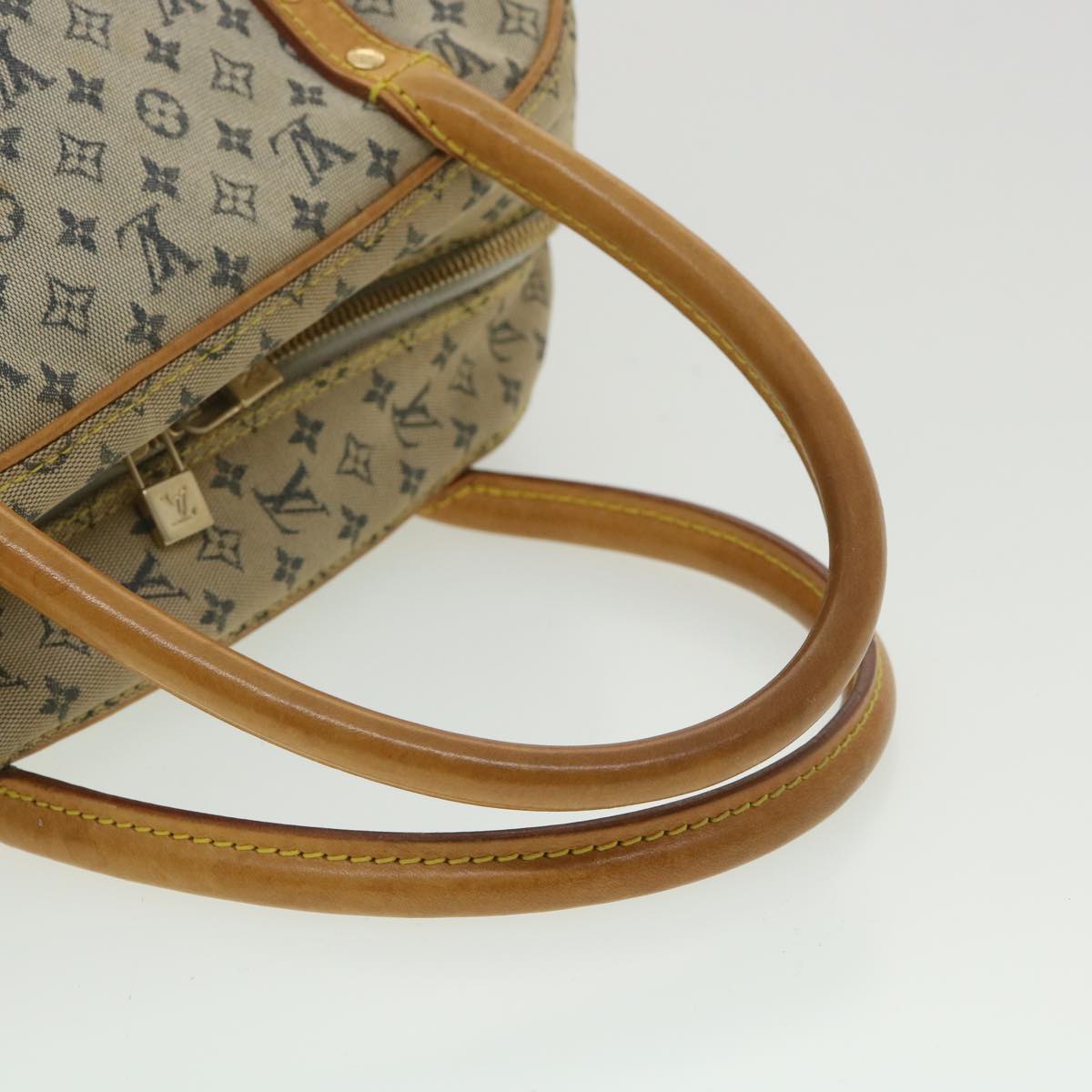 LOUIS VUITTON Monogram Mini Marie Hand Bag Blue M92003 LV Auth tp597