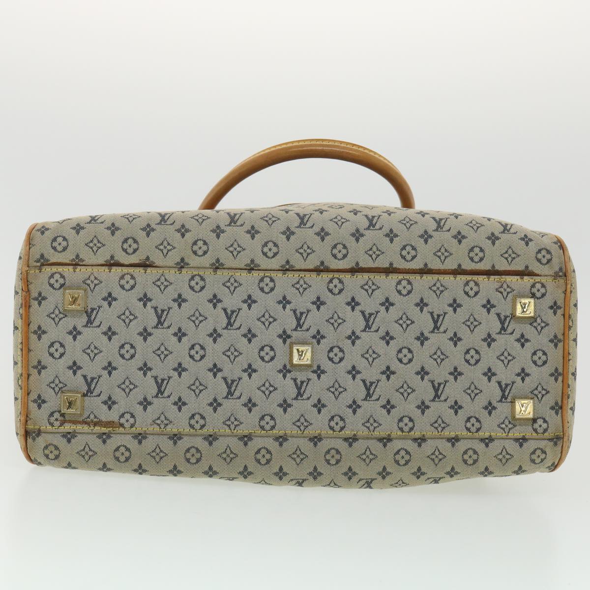 LOUIS VUITTON Monogram Mini Marie Hand Bag Blue M92003 LV Auth tp597