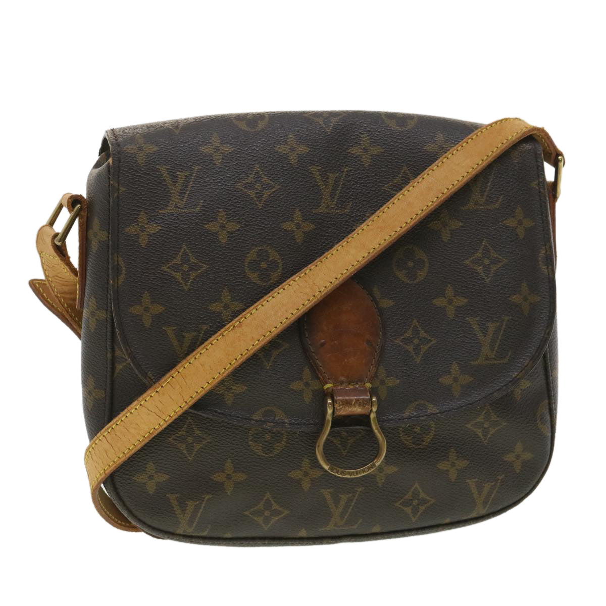 LOUIS VUITTON Monogram Saint Cloud GM Shoulder Bag M51242 LV Auth tp603