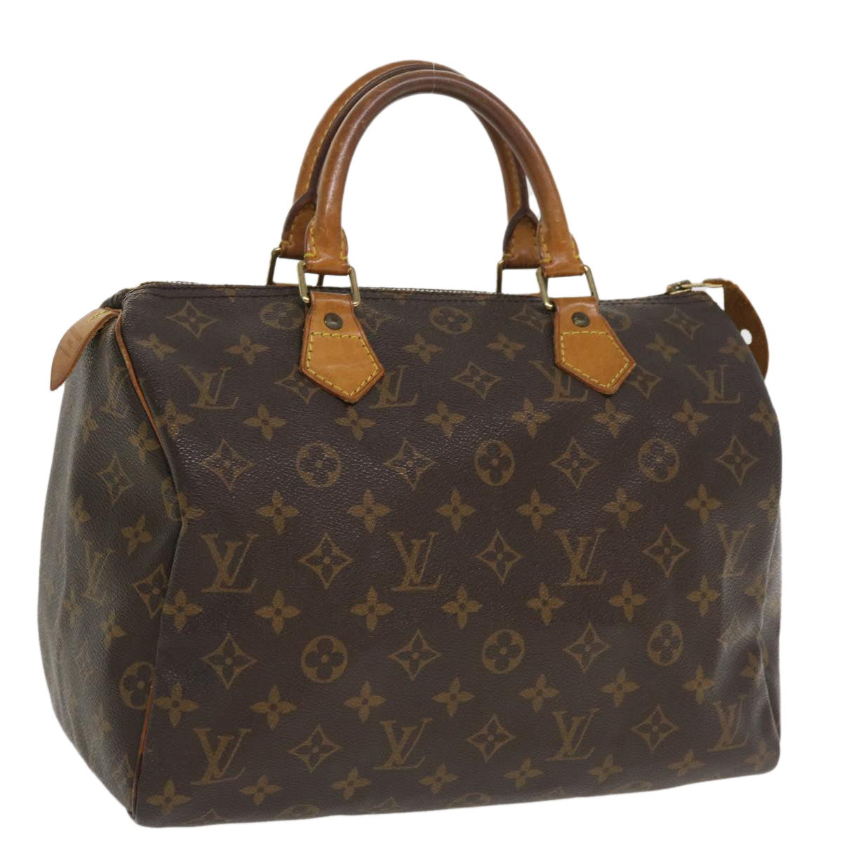 LOUIS VUITTON Monogram Speedy 30 Hand Bag M41526 LV Auth tp609