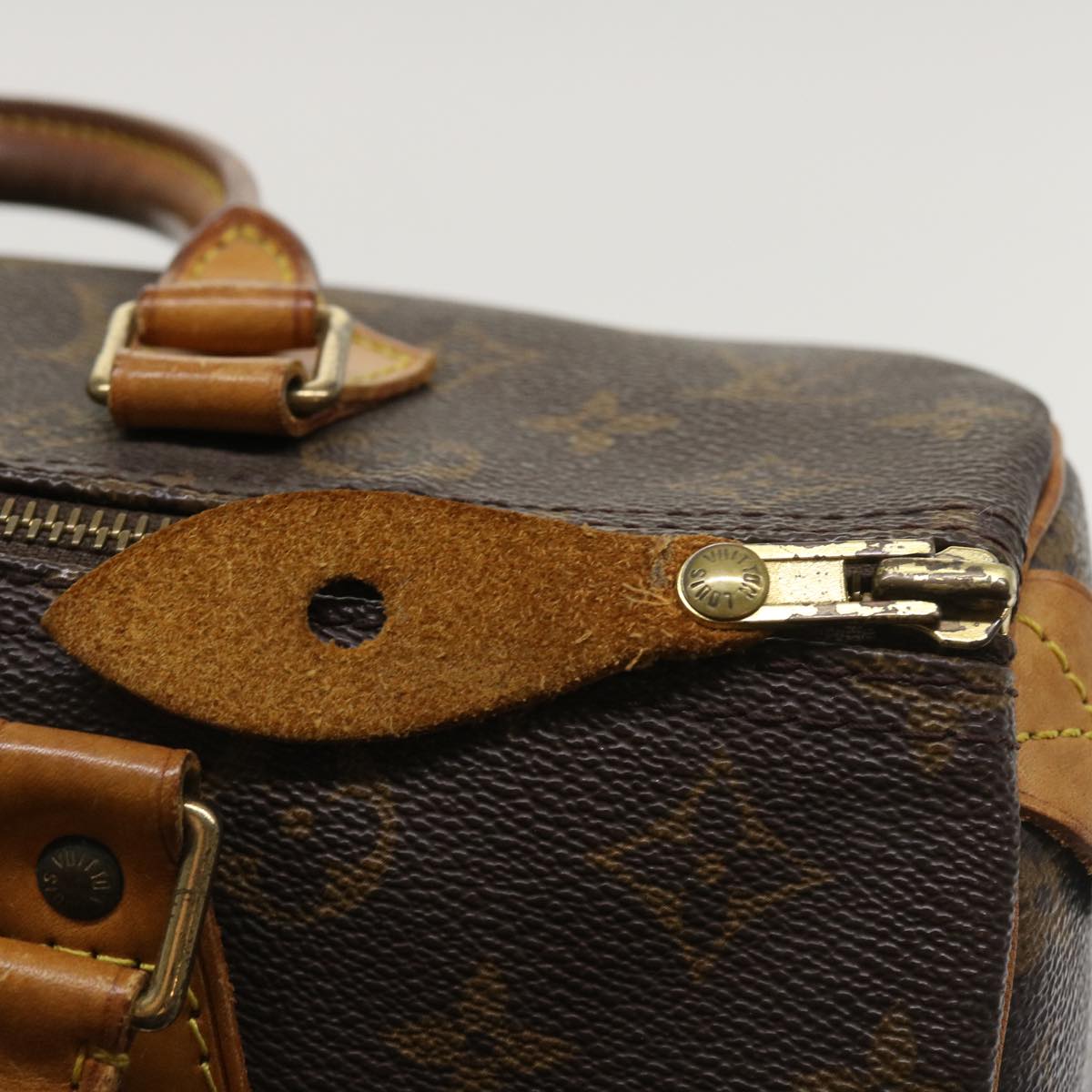 LOUIS VUITTON Monogram Speedy 30 Hand Bag M41526 LV Auth tp609