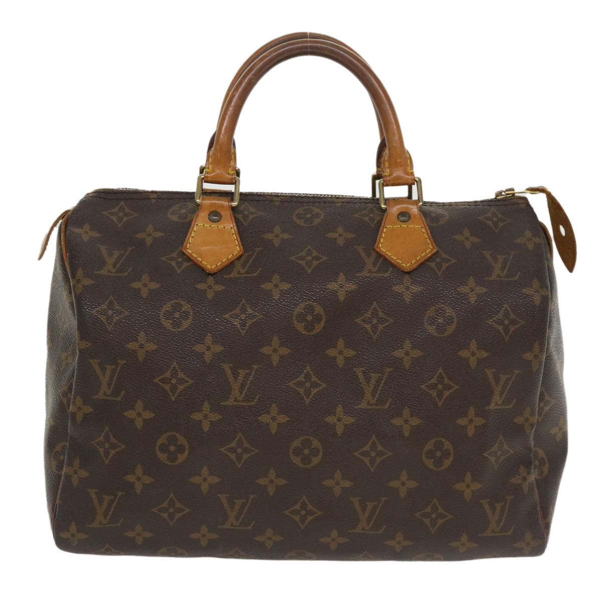 LOUIS VUITTON Monogram Speedy 30 Hand Bag M41526 LV Auth tp609