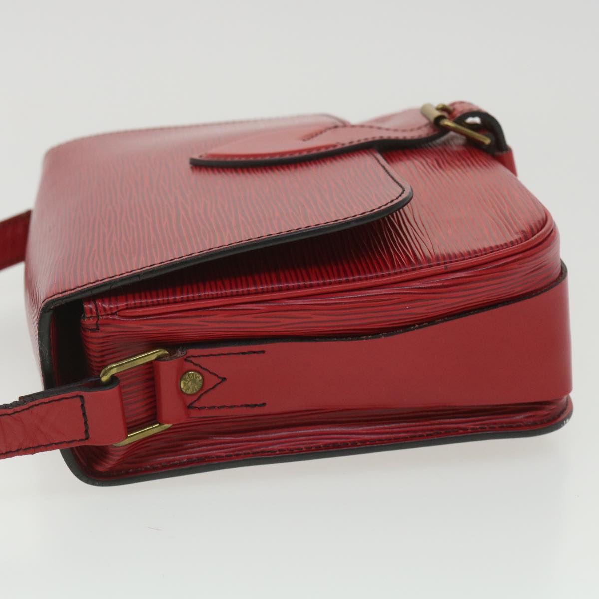 LOUIS VUITTON Epi Cartouchiere MM Shoulder Bag Red M52247 LV Auth tp610