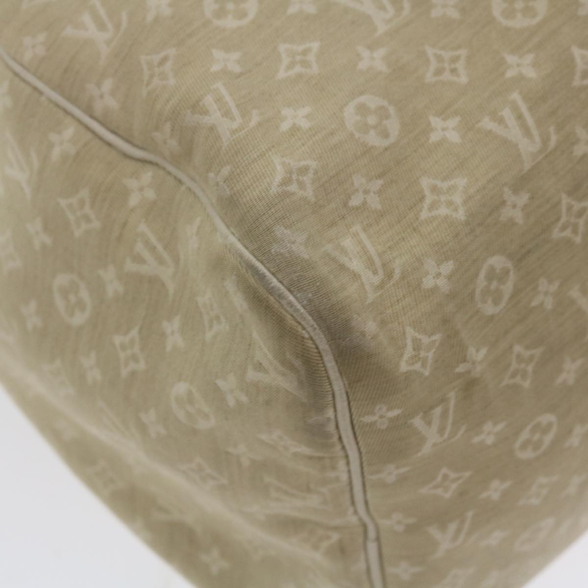 LOUIS VUITTON Monogram Mini Lin Speedy 30 Hand Bag White M95319 LV Auth tp613