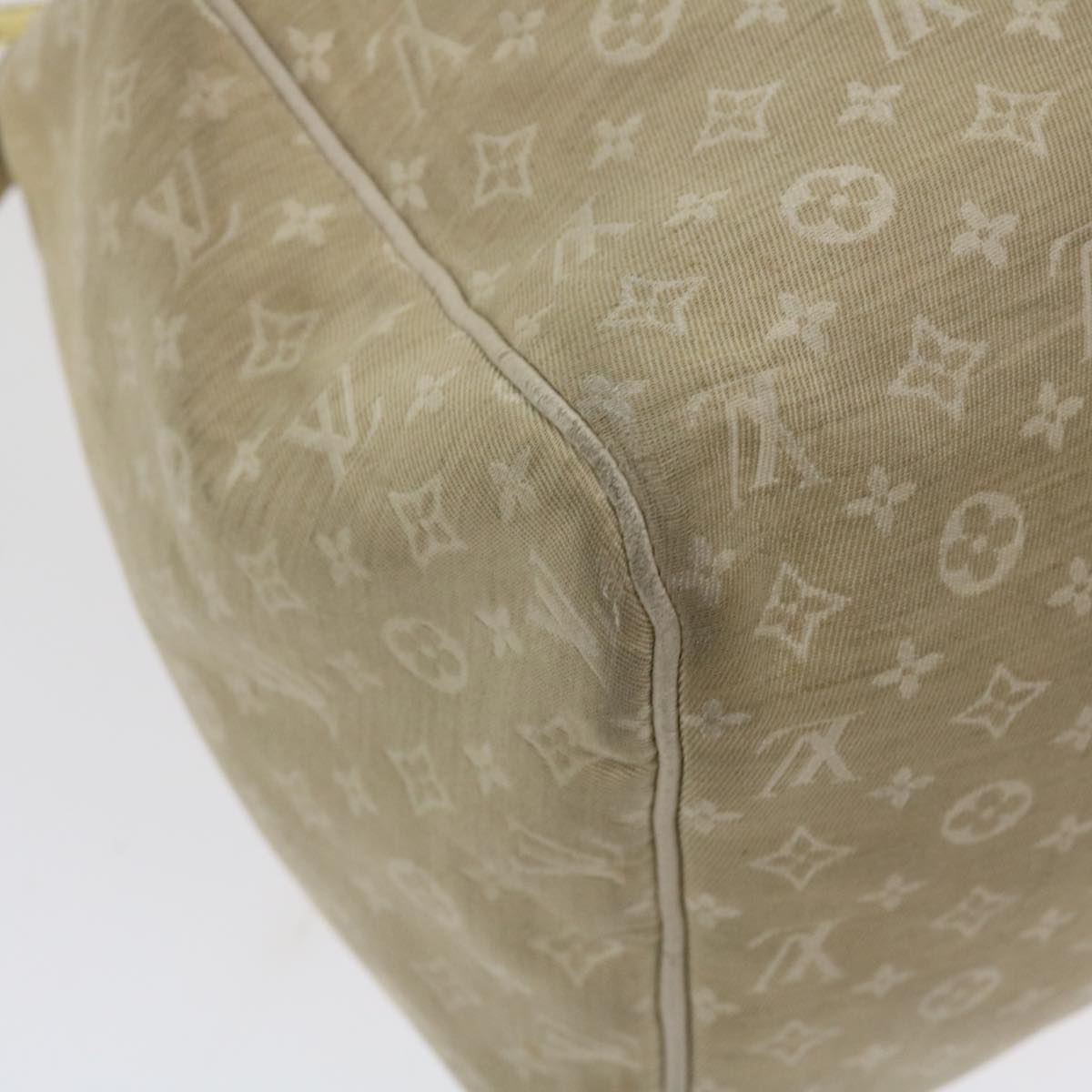 LOUIS VUITTON Monogram Mini Lin Speedy 30 Hand Bag White M95319 LV Auth tp613