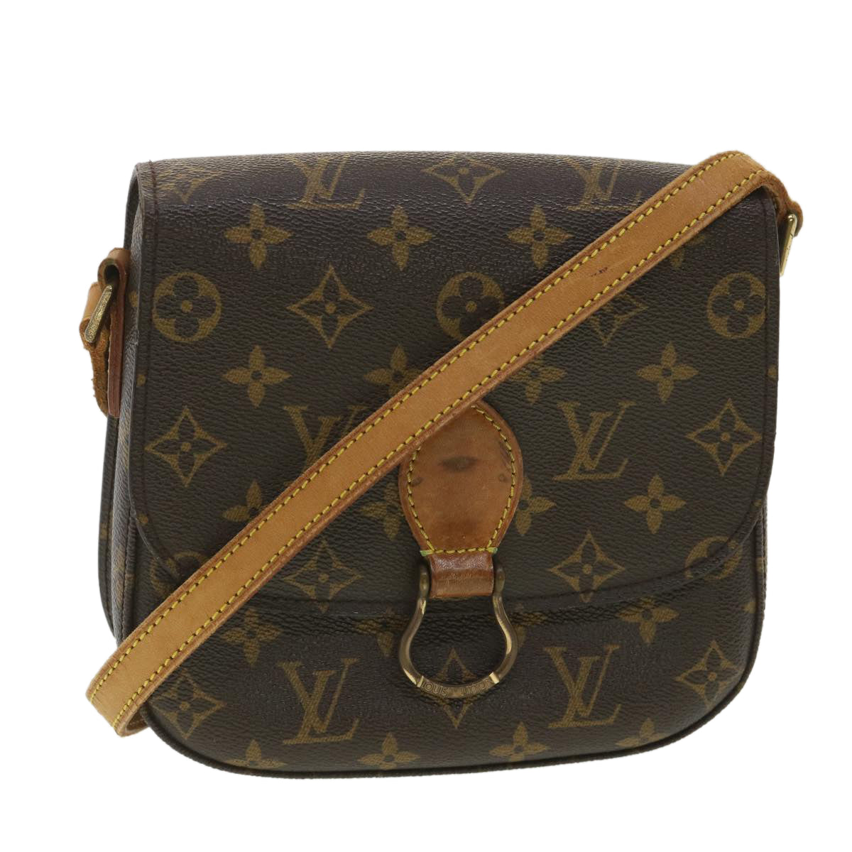 LOUIS VUITTON Monogram Saint Cloud MM Shoulder Bag M51243 LV Auth tp614