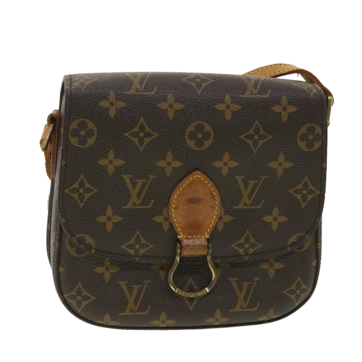 LOUIS VUITTON Monogram Saint Cloud MM Shoulder Bag M51243 LV Auth tp614