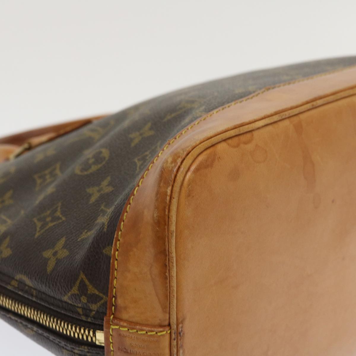 LOUIS VUITTON Monogram Alma Hand Bag M51130 LV Auth tp620