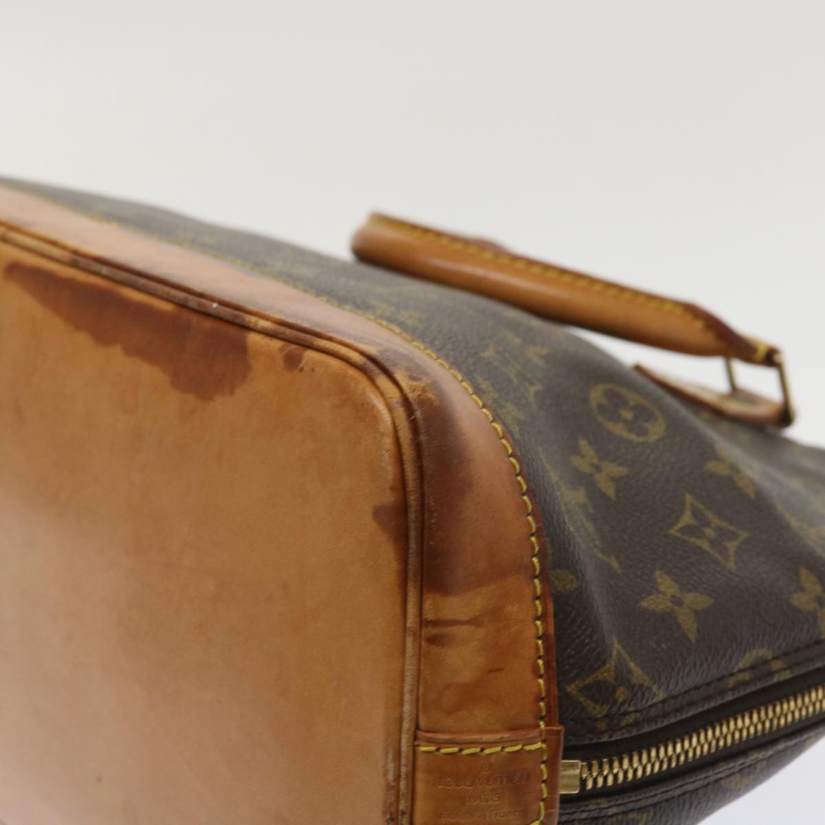 LOUIS VUITTON Monogram Alma Hand Bag M51130 LV Auth tp620