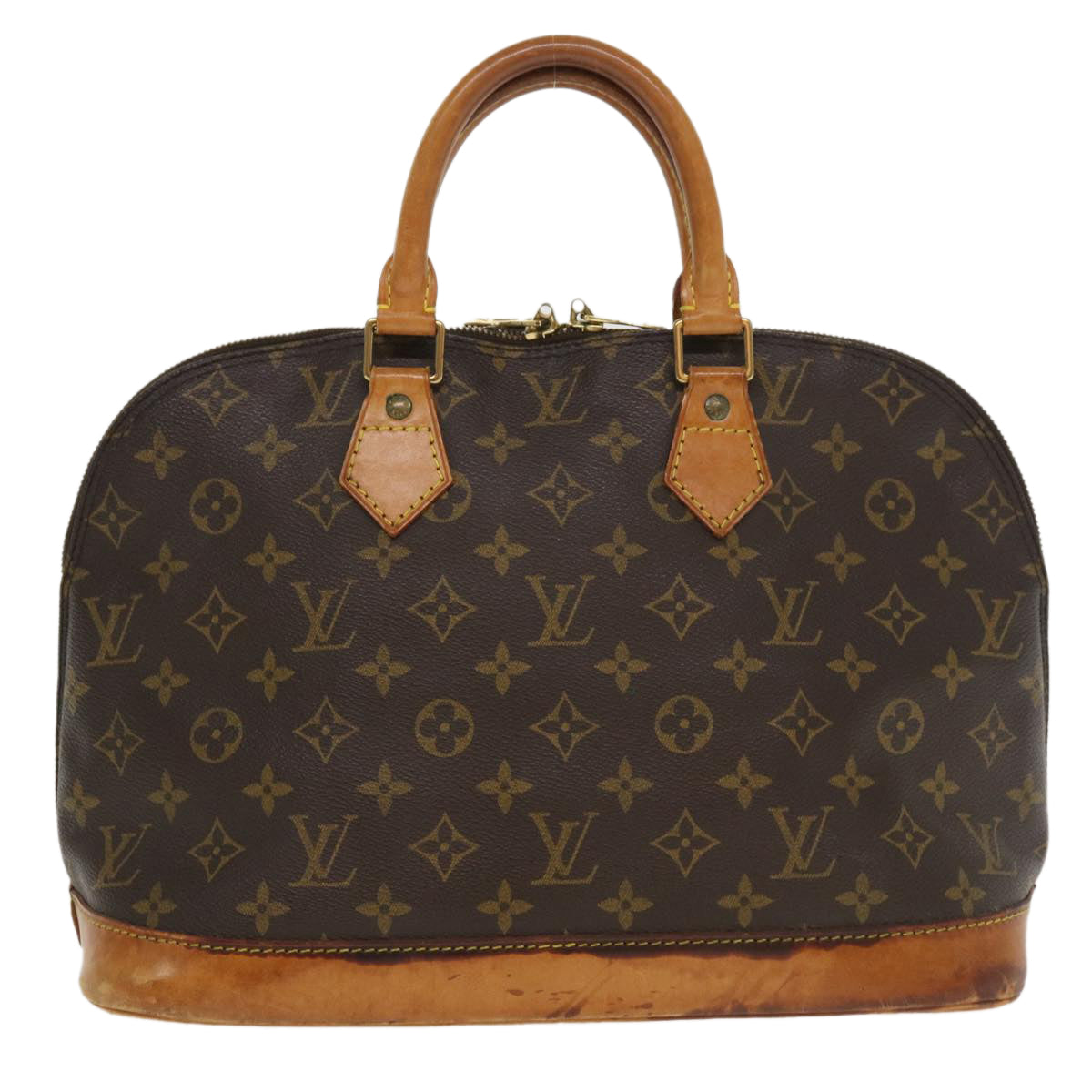 LOUIS VUITTON Monogram Alma Hand Bag M51130 LV Auth tp620