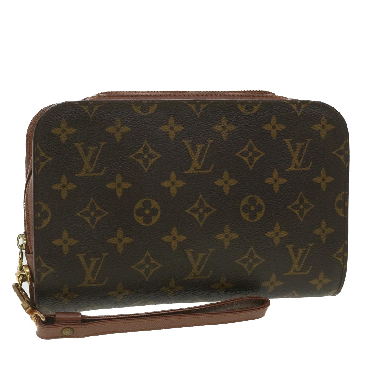 LOUIS VUITTON Monogram Orsay Clutch Bag M51790 LV Auth tp621