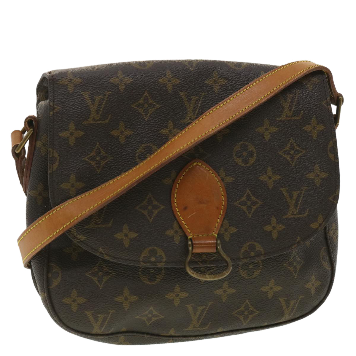 LOUIS VUITTON Monogram Saint Cloud GM Shoulder Bag M51242 LV Auth tp642