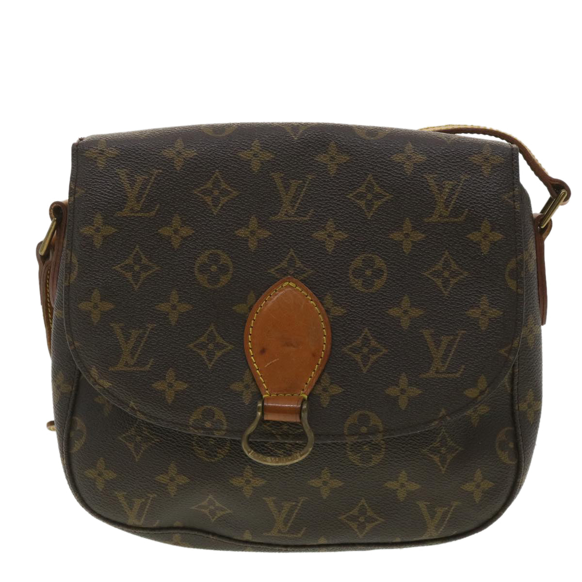 LOUIS VUITTON Monogram Saint Cloud GM Shoulder Bag M51242 LV Auth tp642