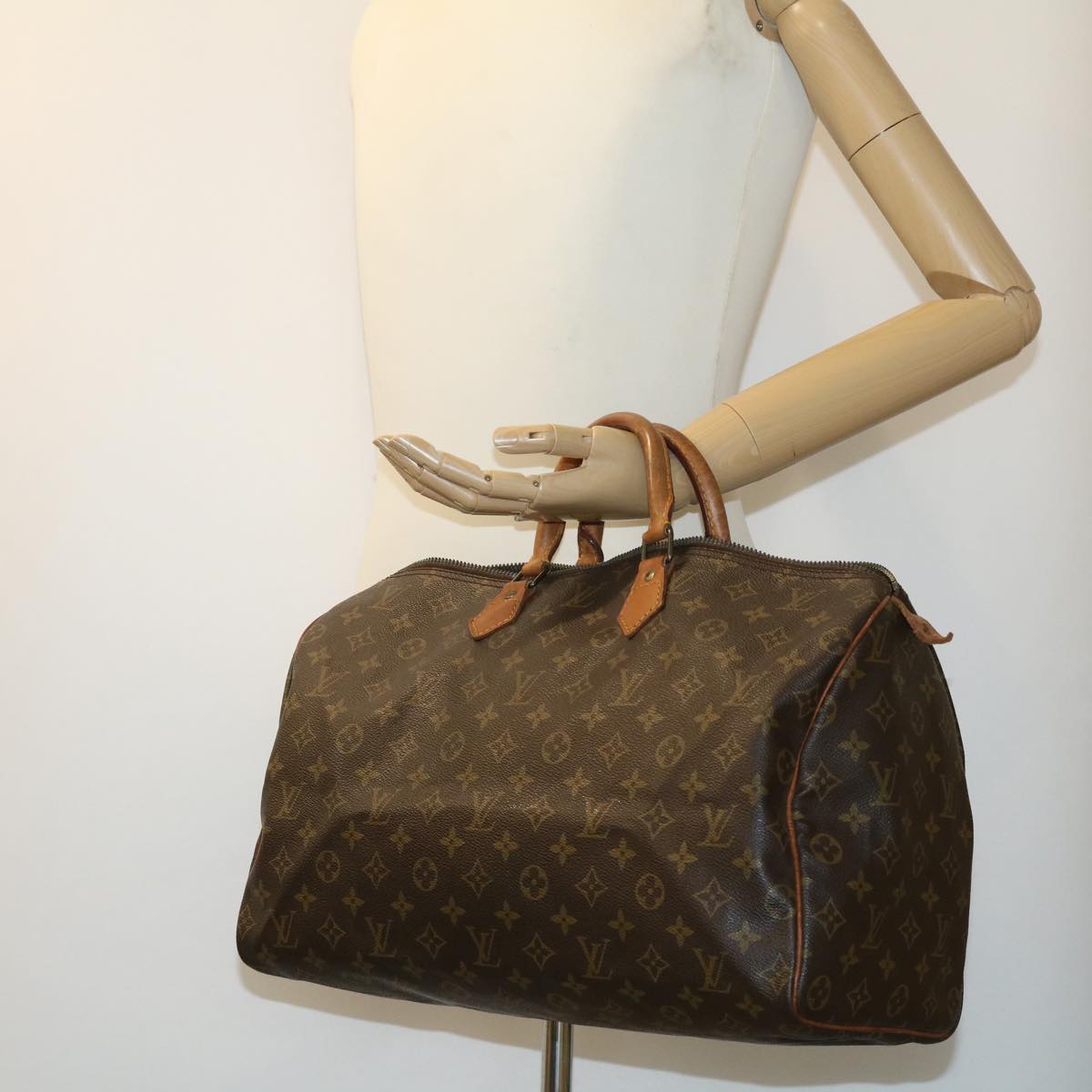 LOUIS VUITTON Monogram Speedy 40 Hand Bag M41522 LV Auth uy027