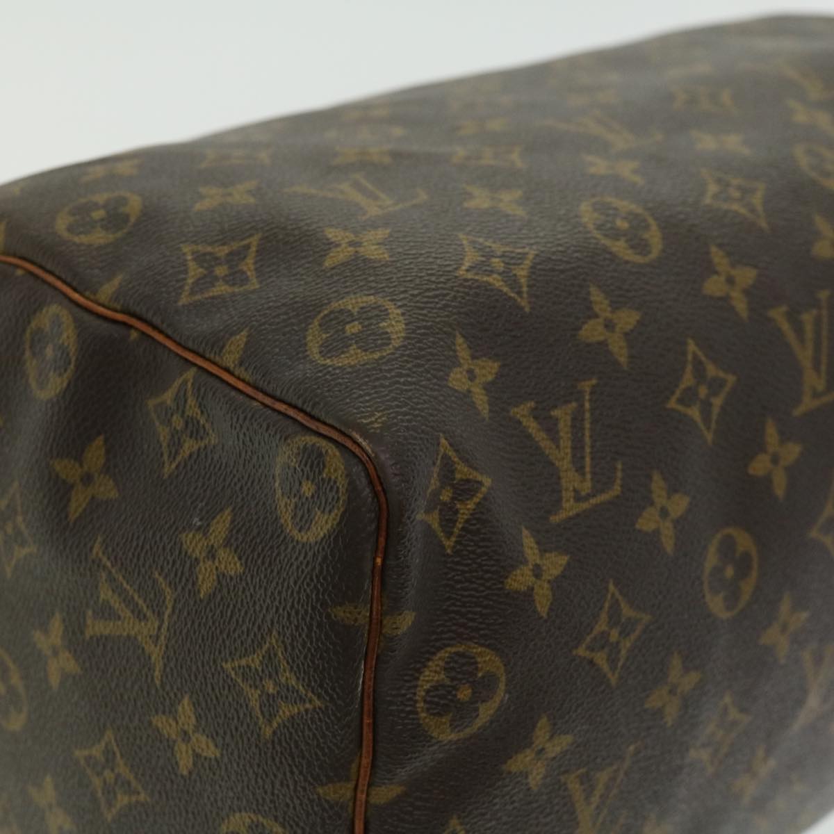 LOUIS VUITTON Monogram Speedy 35 Hand Bag M41524 LV Auth uy049