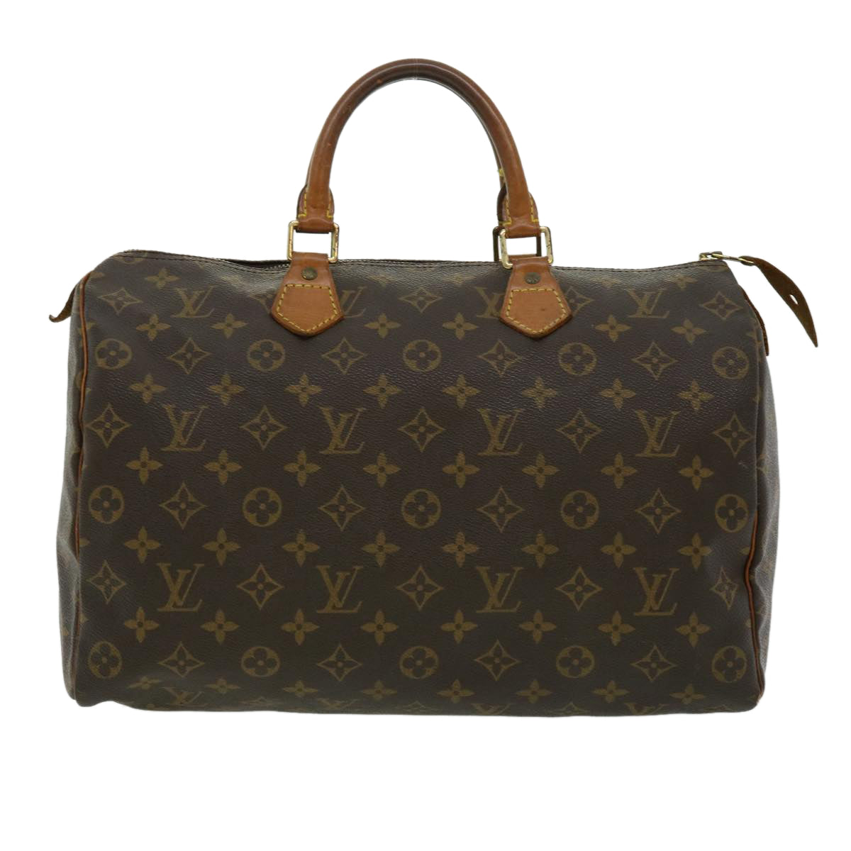 LOUIS VUITTON Monogram Speedy 35 Hand Bag M41524 LV Auth uy049