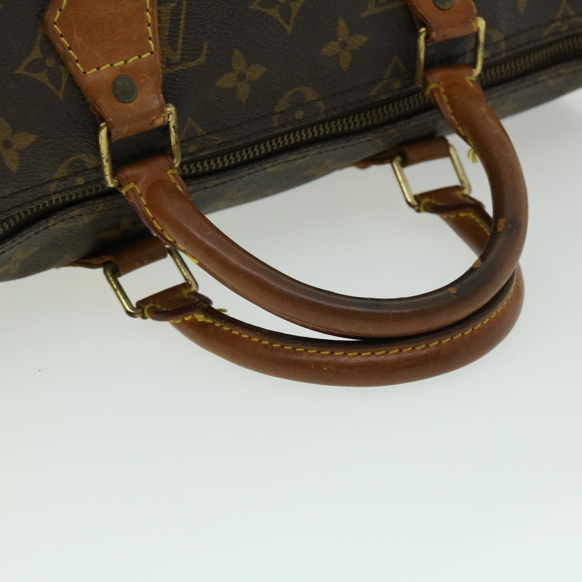 LOUIS VUITTON Monogram Speedy 35 Hand Bag M41524 LV Auth uy049