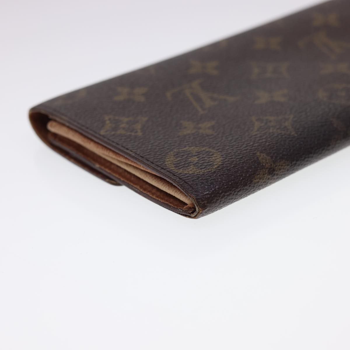 LOUIS VUITTON Monogram Pochette Porte Monnaie Credit Wallet M61725 LV Auth uy107