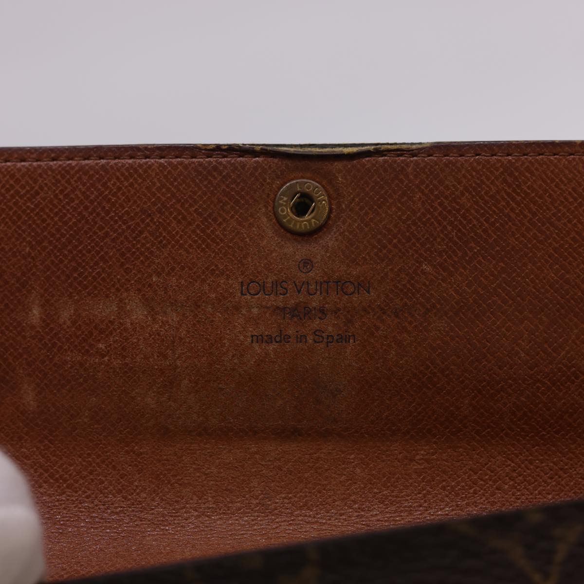 LOUIS VUITTON Monogram Pochette Porte Monnaie Credit Wallet M61725 LV Auth uy107