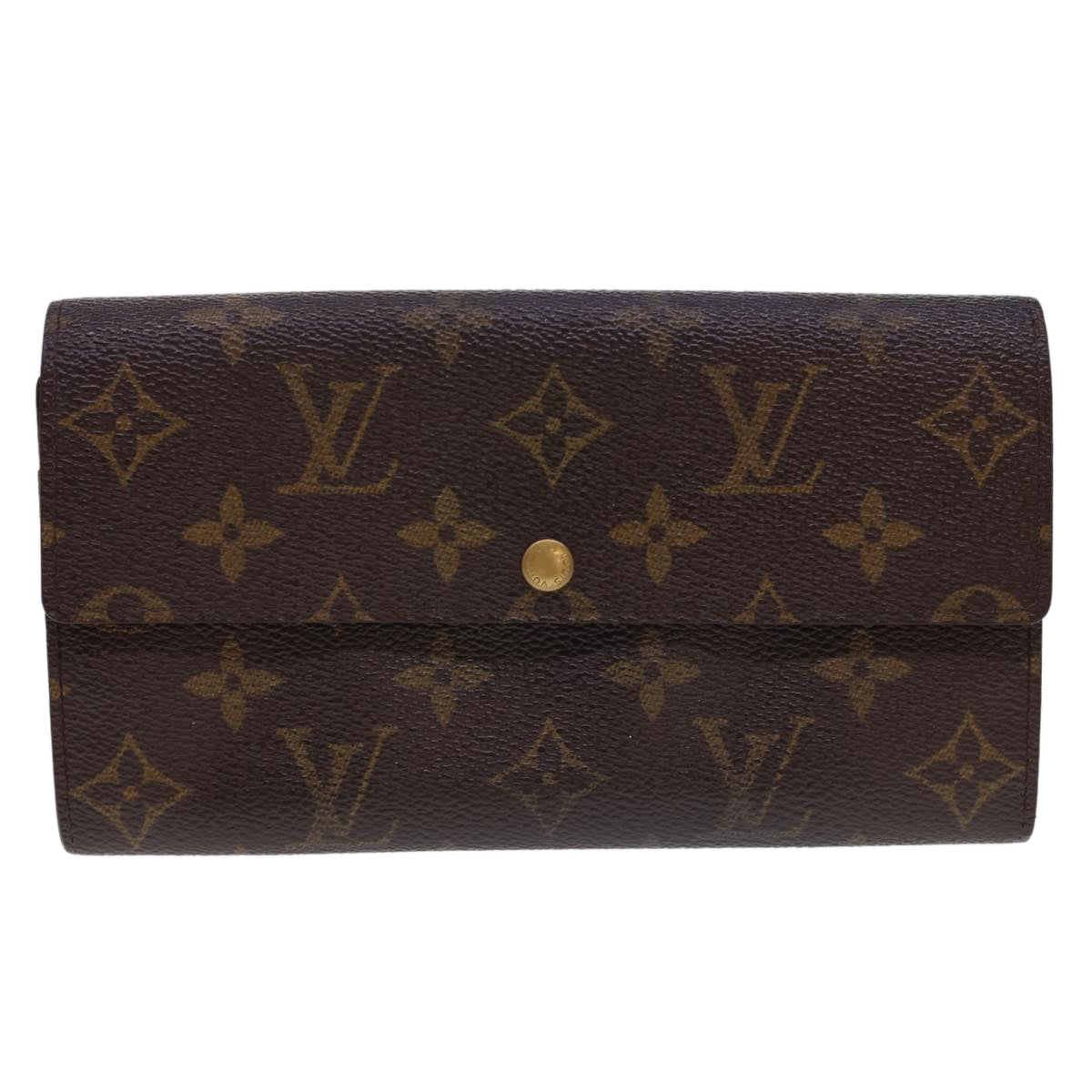 LOUIS VUITTON Monogram Pochette Porte Monnaie Credit Wallet M61725 LV Auth uy107