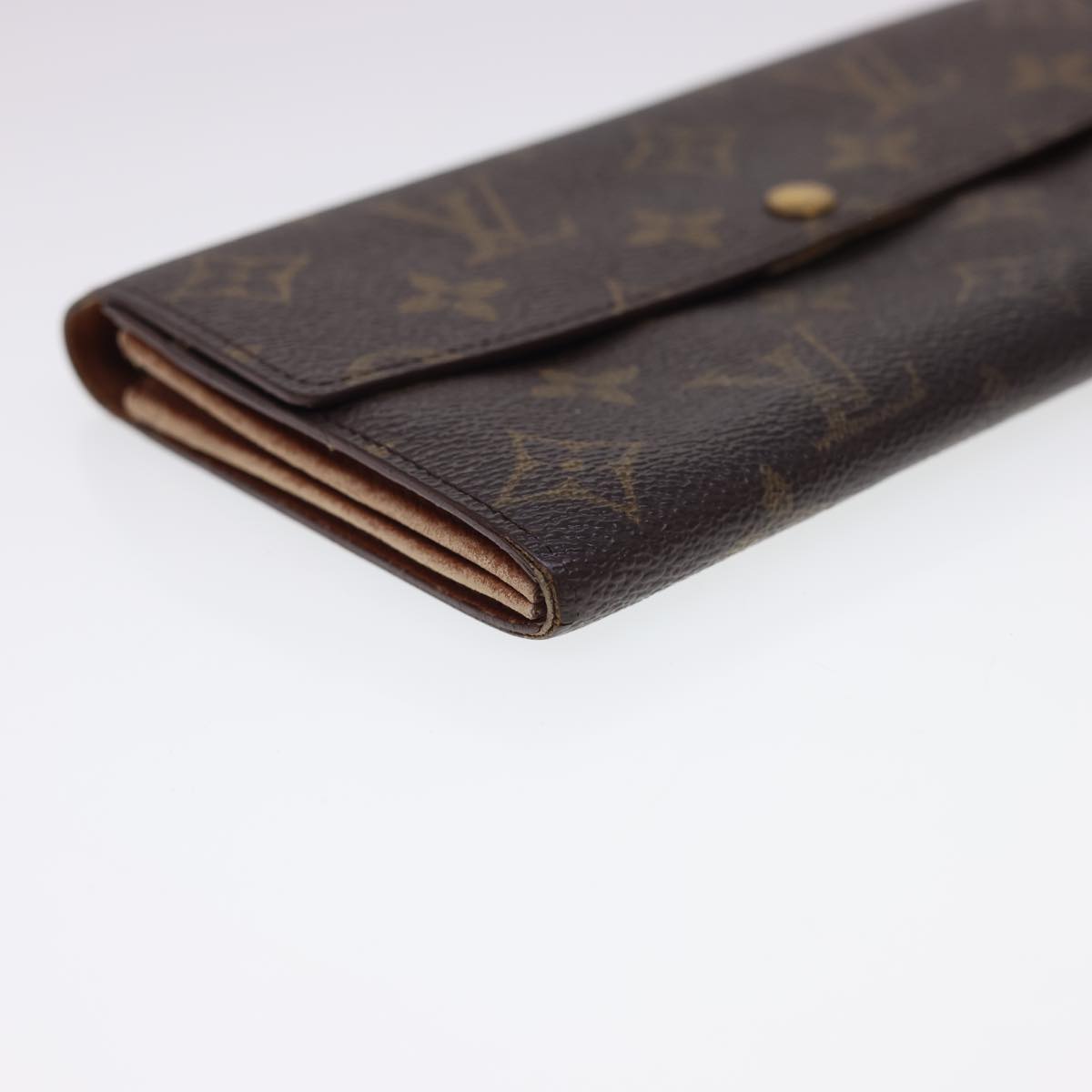 LOUIS VUITTON Monogram Pochette Porte Monnaie Credit Wallet M61725 LV Auth uy107