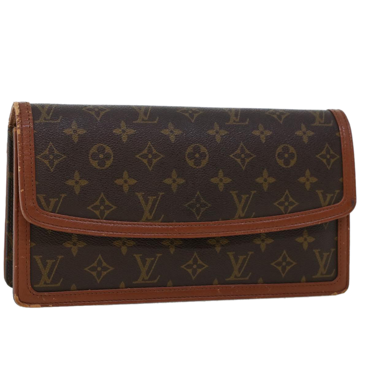 LOUIS VUITTON Monogram Pochette Dam GM Clutch Bag M51810 LV Auth uy118