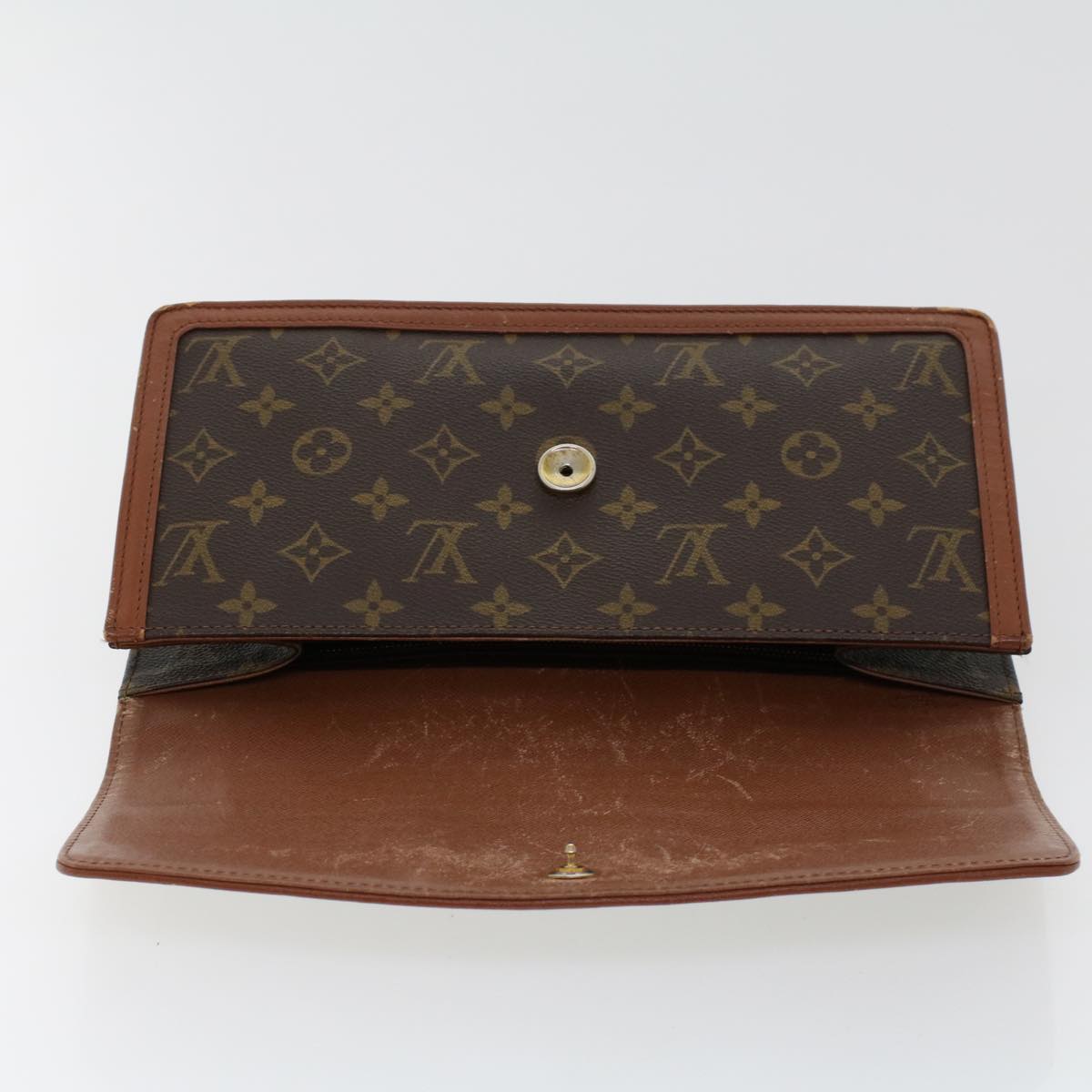 LOUIS VUITTON Monogram Pochette Dam GM Clutch Bag M51810 LV Auth uy118