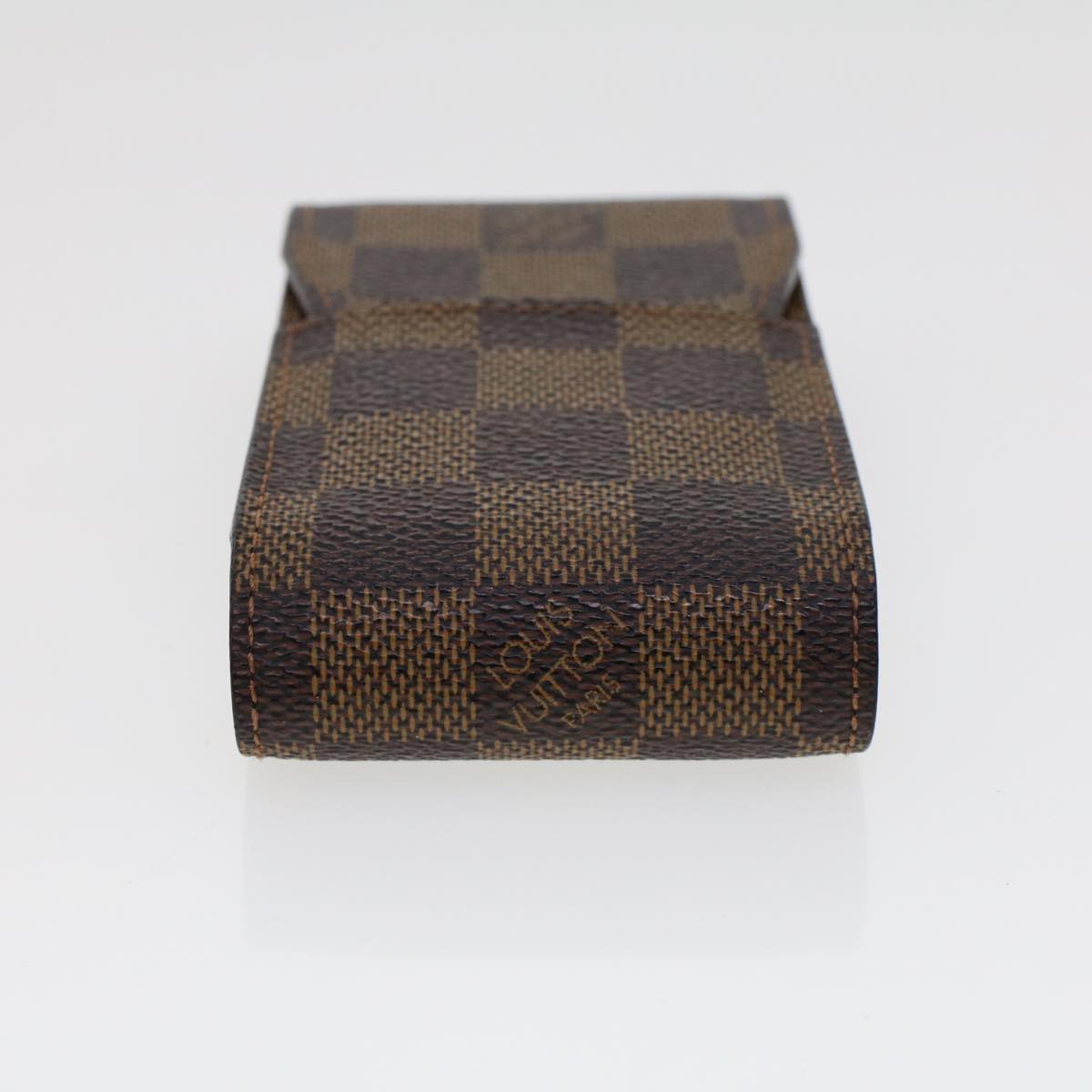 LOUIS VUITTON Damier Ebene Etui Cigarette Case N63024 LV Auth uy119