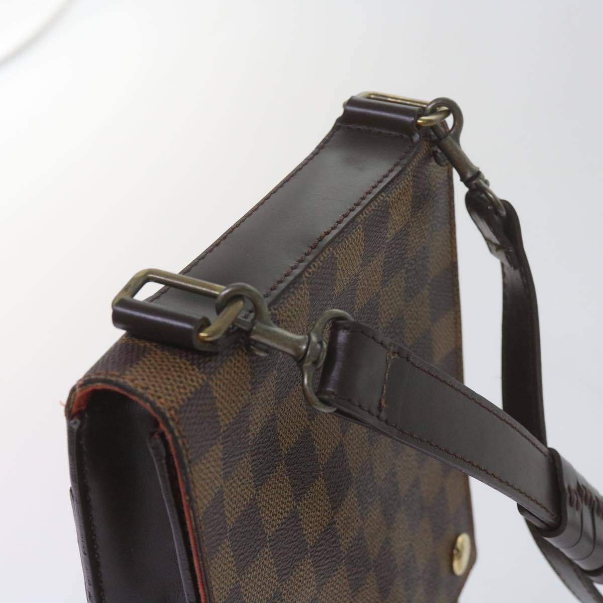 LOUIS VUITTON Damier Ebene Portello Shoulder Bag N45271 LV Auth uy137