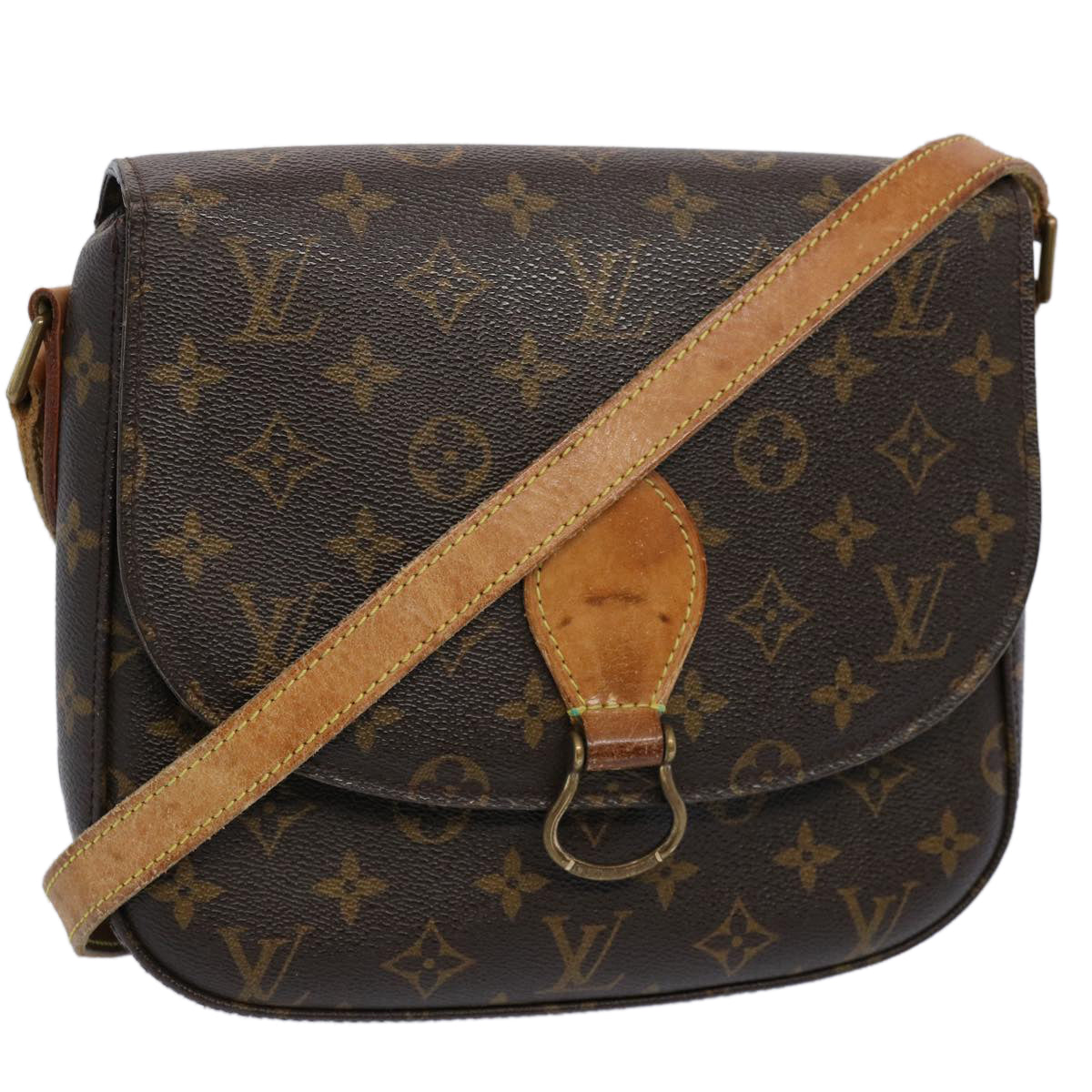 LOUIS VUITTON Monogram Saint Cloud GM Shoulder Bag M51242 LV Auth uy142