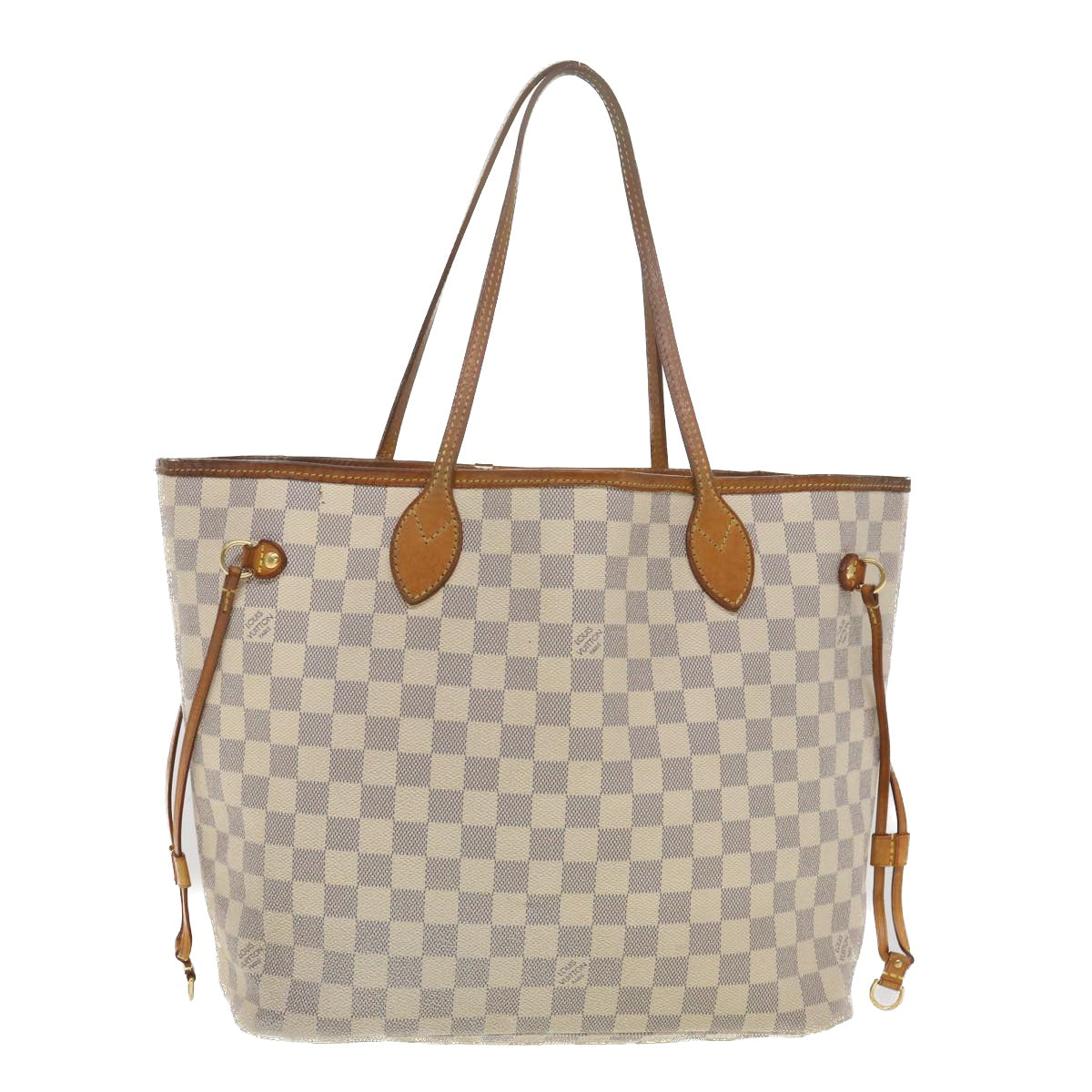 LOUIS VUITTON Damier Azur Neverfull MM Tote Bag N41605 LV Auth yb018