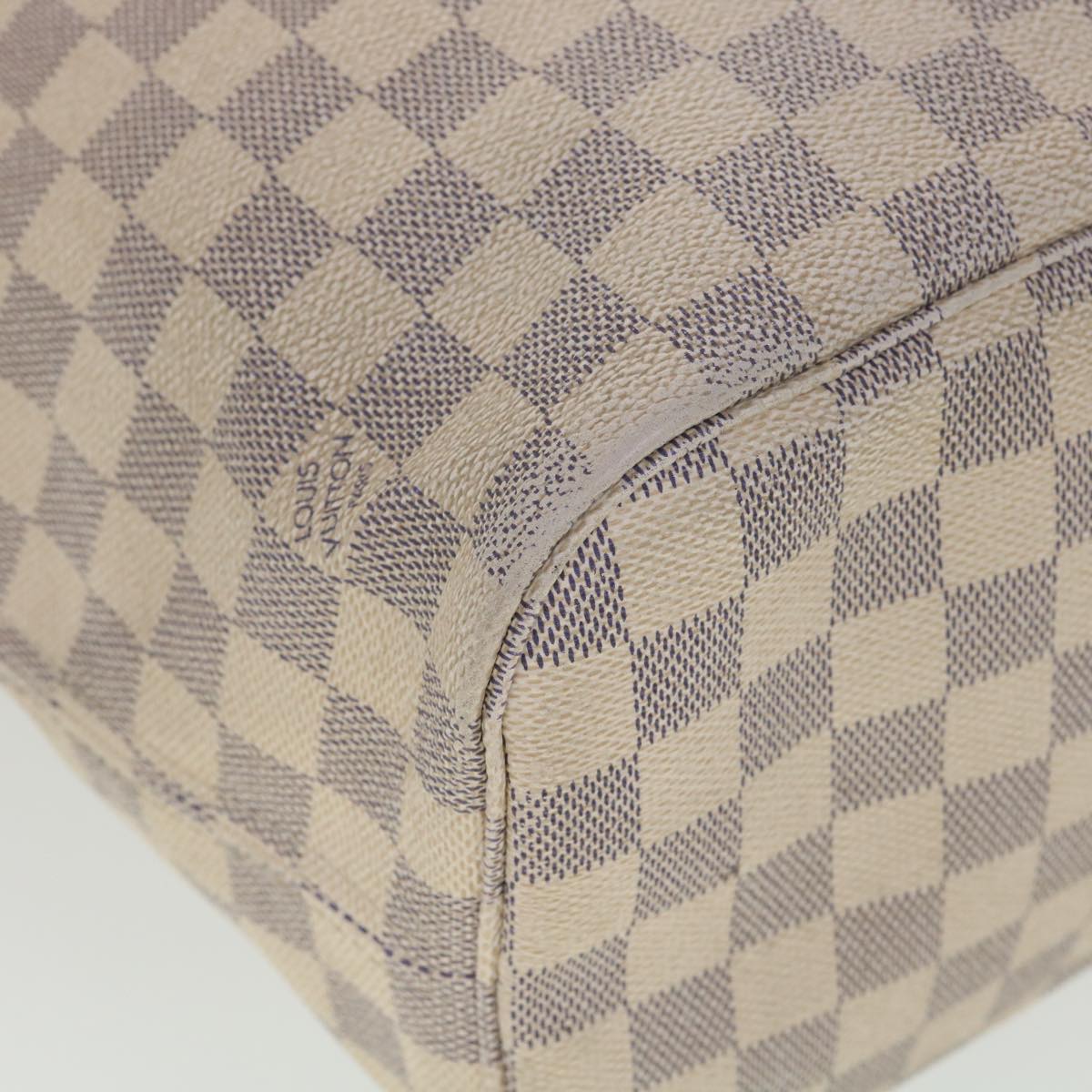 LOUIS VUITTON Damier Azur Neverfull MM Tote Bag N41605 LV Auth yb018