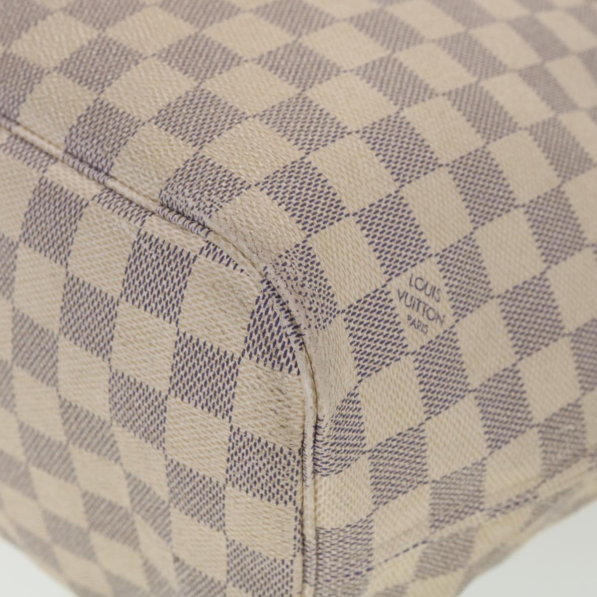 LOUIS VUITTON Damier Azur Neverfull MM Tote Bag N41605 LV Auth yb018