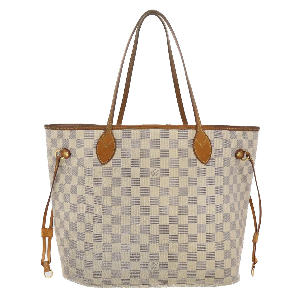 LOUIS VUITTON Damier Azur Neverfull MM Tote Bag N41605 LV Auth yb018 - 0