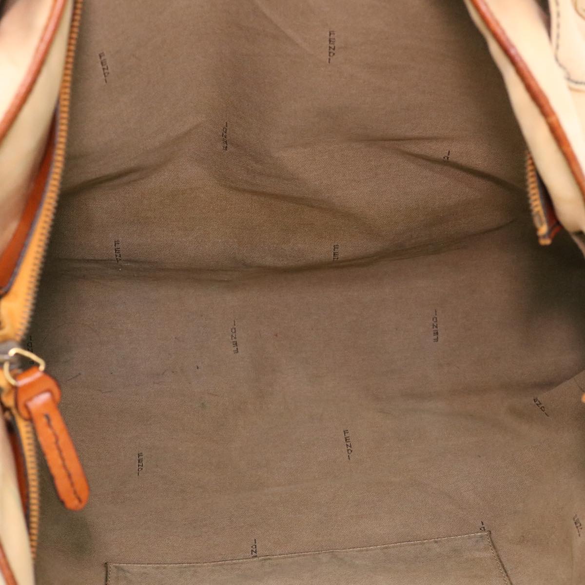 FENDI Shoulder Bag Canvas Beige Auth yb042