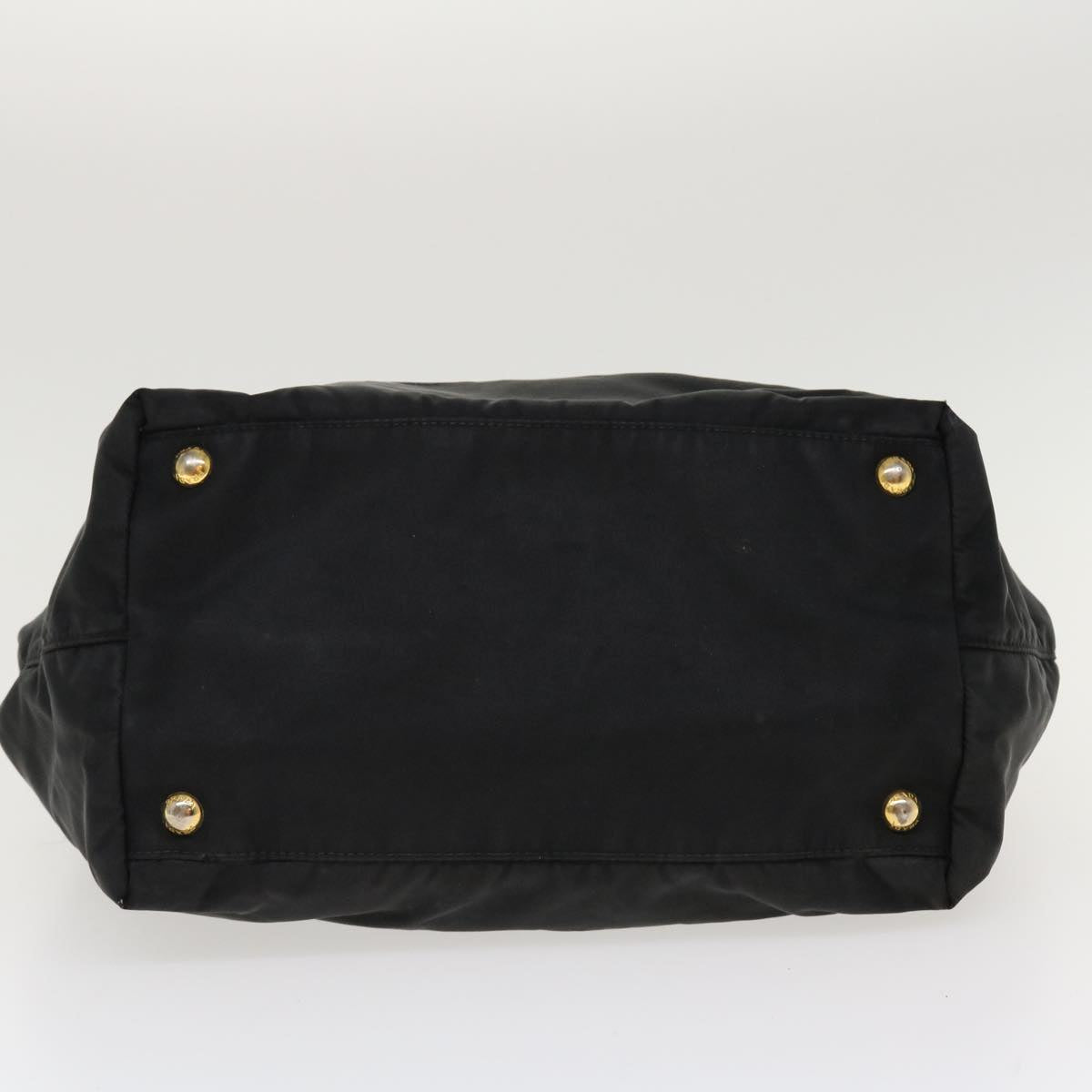PRADA Hand Bag Nylon Black Auth yb046